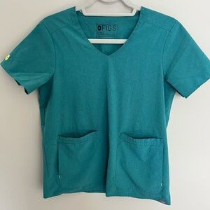 Figs Environmentally Awesome Collection Size Small Green Scrub Top